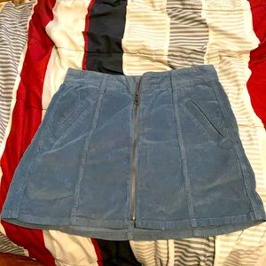 AMERICAN EAGLE Blue corduroy skirt/ worn once